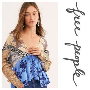 Free People Aloha State of Mind Patchwork Top